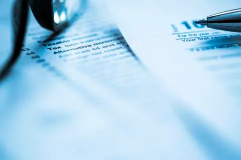 Tax forms Stock Photos