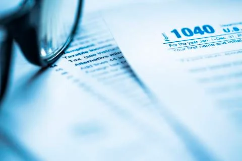 Tax forms Stock Photos