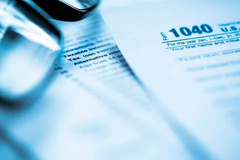 Tax forms Stock Photos