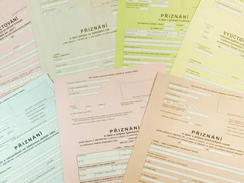 Tax forms Stock Photos