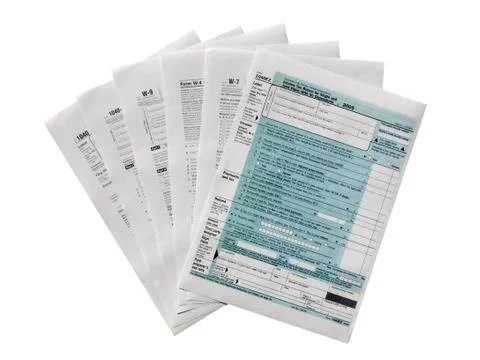 Tax forms Stock Photos