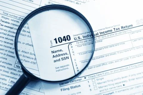 Tax forms Stock Photos