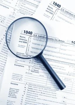 Tax forms Stock Photos