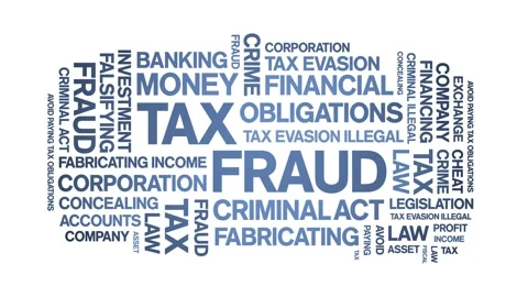 Tax Fraud Animated Tag Word Cloud,animat... | Stock Video | Pond5