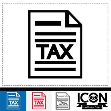 Tax icon Stock Illustration