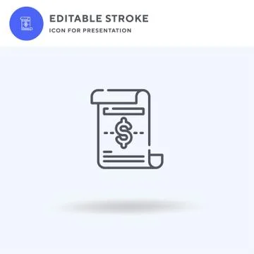 Tax icon vector, filled flat sign, solid pictogram isolated on white, logo Illustrazione stock