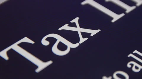 Tax info on a tablet computer Stock-Footage 2975533