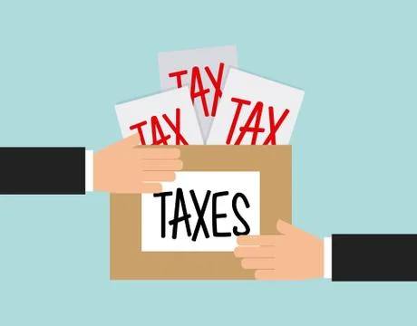 Tax liability design Stock Illustration