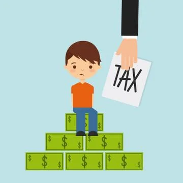 Tax liability design Stock Illustration