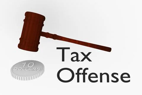Tax Offense concept Stock Illustration