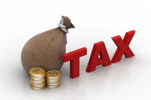 Tax payment concept Stock Illustration