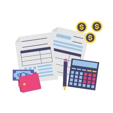 Tax payment concept Illustrazione stock