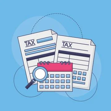 Tax payment concept Illustrazione stock