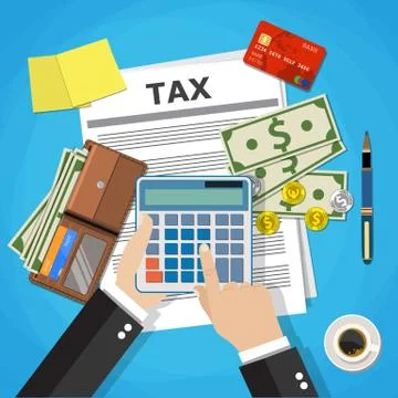 Tax payment design 스톡 일러스트