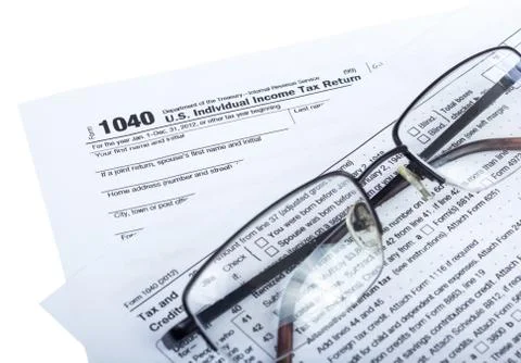 Tax preparation Stock Photos