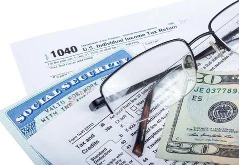 Tax preparation Stock Photos