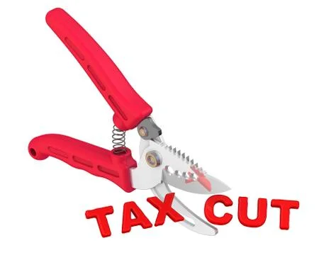 Tax reduction concept Stock Illustration