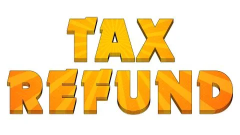 Tax Refund 002 Illustrazione stock