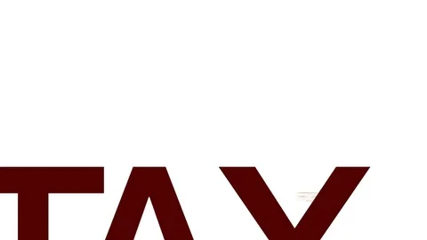 Tax refund animated word cloud. Kinetic typography. Stock Footage 70301245