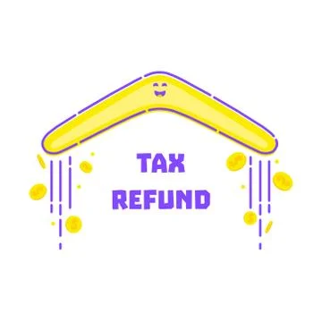 Tax refund concept Stock Illustration