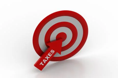Tax refund target Free Stock Illustration