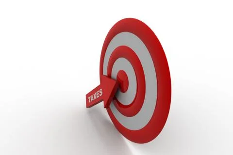 Tax refund target Free Stock Illustration