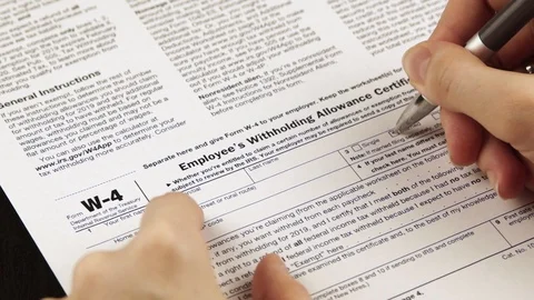 Tax reporting and tax forms Stock Footage 104471699