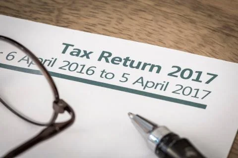 Tax return 2017 Stock Photos