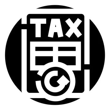 Tax return document with refreshing icon concept Stock Illustration