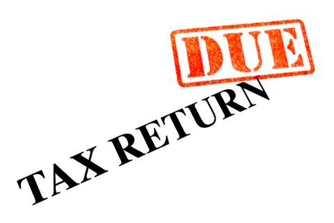 Tax Return Due Foto stock