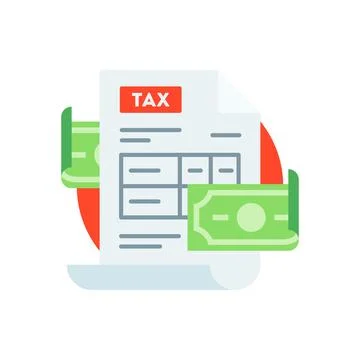 Tax return form icon Stock Illustration