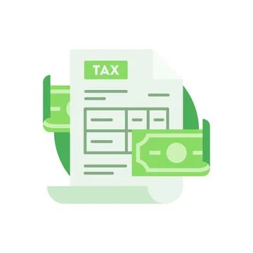 Tax return form icon Stock Illustration