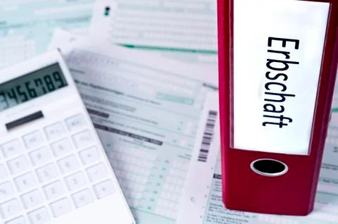 Tax return for inheritance Stock Photos