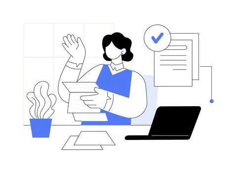 Tax return isolated cartoon vector illustrations. Ilustración de archivo