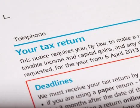Tax return Stock Photos