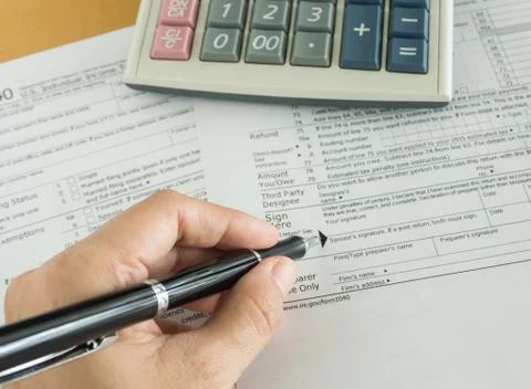 Tax return Stock Photos