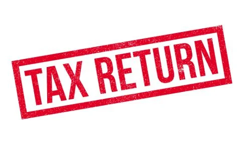 Tax Return rubber stamp Stock Illustration