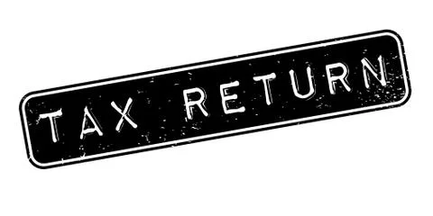 Tax Return rubber stamp Stock Illustration
