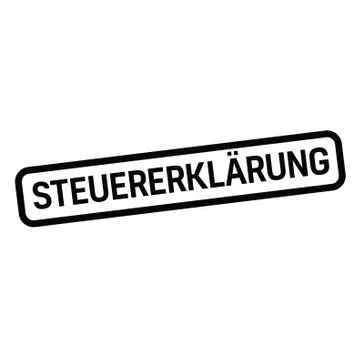 Tax return stamp in german Stock Illustration
