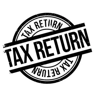 Tax return stamp Stock Illustration