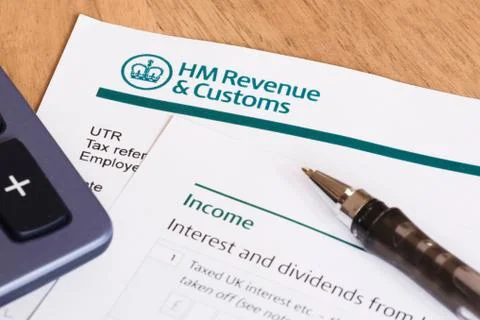 Tax return UK Stock Photos