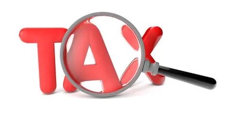 Tax text Stock Illustration