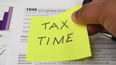 Tax Time Stock Footage 304536494