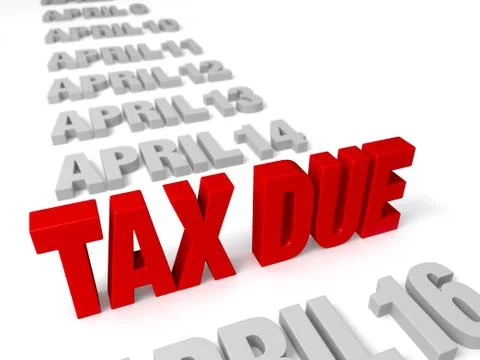 Tax time nears Stock Illustration