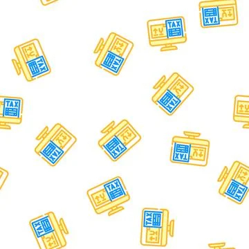 Tax wholesale vector seamless pattern 스톡 일러스트