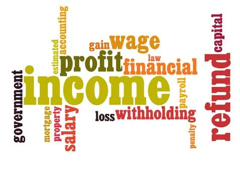 Tax word cloud Stock Illustration