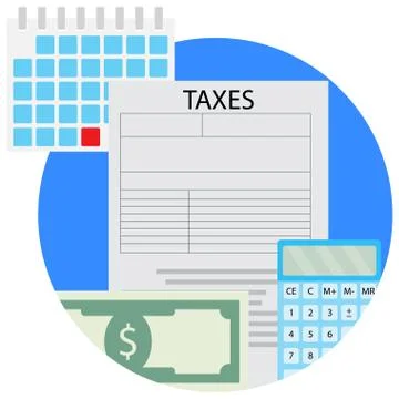 Taxacation vector icon Stock Illustration