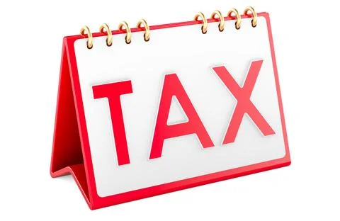 Taxes date, concept. 3D rendering Stock Illustration