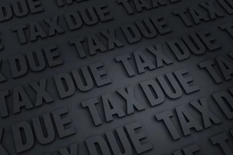Taxes due background Stock Illustration
