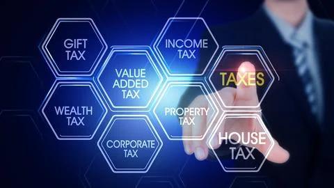 TAXES Illustrazione stock